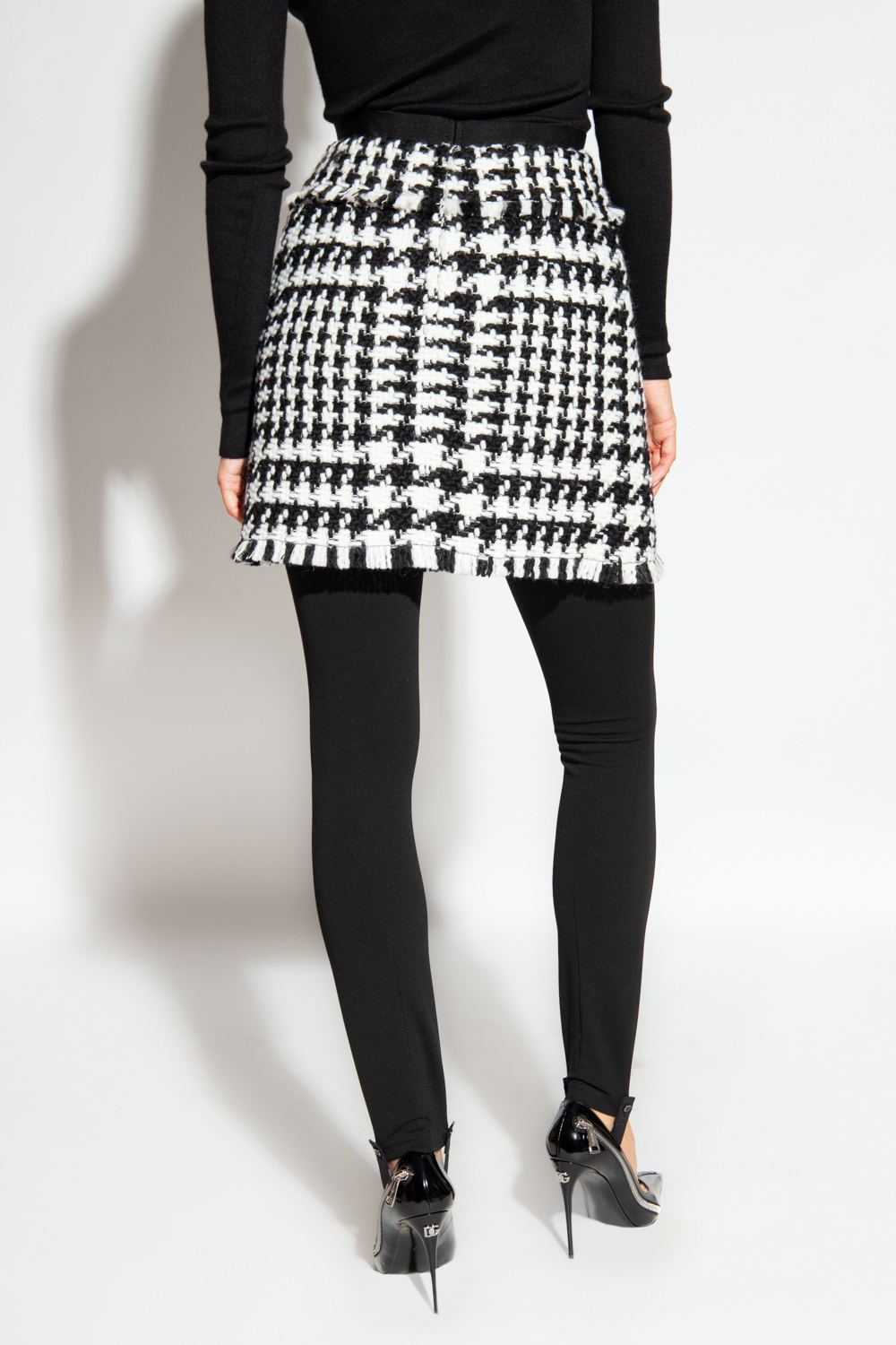 SchaferandweinerShops Eritrea - Black Tweed skirt Dolce
